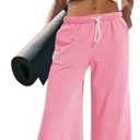 Panadila Womens 2 Piece Lounge Set Matching Workout Sets Summer Crop Tops Wide Leg Pants Going Out Outfits M