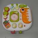 Baby Activity Table Learning & Fun, Baby DJ Table for Sitting Play, Keyboard Musical Toy and Detachable Red Legs Activity Table for Toddlers, Educational Interactive Toys for Kids