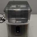 EUHOMY Nugget Ice Maker Countertop, Ready in 7 Mins, 34Lbs/24H Pebble Ice Maker Machine, Self-Cleaning Countertop Sonic Ice Makers with Ice Scoop&Basket, Pellet Ice Maker for Home, Stainless Steel