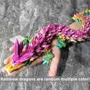 3D Printed 24inch Crystal Dragon Christmas Fidget Toy Gifts for Adults Easter Basket Stuffers24" Crystal Dragon