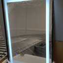 USHOWER LED Bathroom Mirror 24x36 Inch Tempered Glass - Frameless LED Backlit Lighted Mirror for Bathroom Vanity with Anti-Fog, 3 Colors Dimmable, Memory Function, Wall-Mounted (Rectangle)