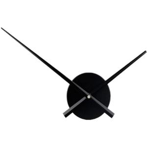 DIY Large Clock Hands 3D Wall Clock for Kitchen Office & Home Art Decor Clock Movement Mechanism Accessories Metal (Black)