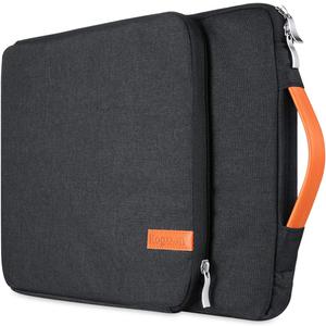 14 13.5 13.3 13 Inch Laptop Sleeve Shockproof Case Bag Compatible with MacBook Pro 14 13 inch/MacBook Air 13.3/ Dell XPS 13/ Surface Laptop 13.5/ iPad Pro 12.9, HP Lenovo Asus Acer - Black