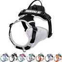 WENDISI No Pull Dog Harness, Reflective Dog Vest Harness with Front & Back 2 Leash Clips, Oxford Pet Harness Adjustable Soft Padded Dog Vest with Easy Control Handle for Small Medium Large Dogs