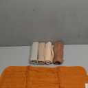 5-Pack Cotton Muslin Burp Cloths Baby Girls, Boys - Soft & Absorbent Spit Up Burp Rags, Large Muslin Towel, Cotton Wash Cloths for Babies, Newborn, Infant, No Shrink, Durable, Neutral (Spice)