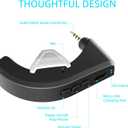 aptX Wireless Bluetooth 5.0 Adapter for Bose QC3 QuietComfort 3 with Mic/Volume Control, Black