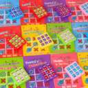 24 Pack Valentines Day Gifts for Kids Classroom Valentines Day Cards with Tic-Tac-Toe Game Keychains Valentines for Kids School Class Exchange Cards Valentines Party Favors Boys Girls Toddlers