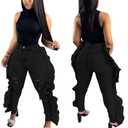 Jeans for Women Skinny High Waisted Classic Raw Hem Strentch Denim Pants, XL