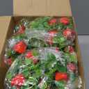 Tigeen 12 Pack Strawberry for Decoration Fake Strawberry Branches Artificial Vivid Red Faux Tables Centerpiece for Kitchen Stem Fruits for Home Spring Summer Decor