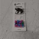 U Brands Push Pins Variety Pack, Office Supplies, with Round Pins, Clear Pins, Assorted Styles, 80 Count