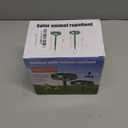 2Pack 2026 Ultrasonic Animal Repellent Outdoor Deer Repellent Devices Solar Animal Repeller Motion Activated Deterrent to Scare Cat Squirrel Rabbit Raccoon Skunk with LED Flash Lights for Yard Lawn (Green)