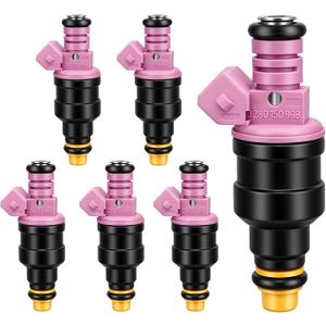 1997-2001 6Pcs Fuel Injectors Compatible for Dodge Ram 1500 1997-2001 Dakota 1997-1999 Durango 1998-1999 B1500 1997-1998 B2500 1997 3.9L V6 Replace 0280150998
