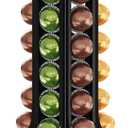Deco Brothers VertuoLine Pod Holder, 360 Turntable Rotating Pod Carousel Organizer for Nespresso Vertuo Pods, Black