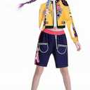 Girls Pop Singer Costume Halloween Cosplay Stage Clothes Matching Outfits For Kids Party Size Name: 130cm-7~8yers