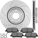 SCITOO Front Brake Kits D1413-8527 Brake Pads & 31427 Brake Rotors Fit For Hyundai For Sonata 2005-2014,For Hyundai For Tucson 2010-2015,For Hyundai For Veloster 2013-2017,For Kia For Forte 2010-2014