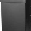 Architectural Mailboxes Modern Heritage Vertical Wall-Mounted Mailbox for Outside, Rust-Resistant Galvanized Steel Metal Small Mail Box, Black Modern Wall Mailbox