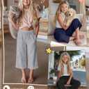 Halfchet 3 Pack Girls Capri Pants Wide Leg Baggy Cropped Sweatpants Kids Basic Casual Capris with Pockets for Ages 5-14