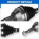 TadaMark 2PCs Front CV Axle Shaft Assembly Fit for Chrysler Town & Country for Dodge Grand Caravan 08-14(for 6-Speed Automatic 62TE Trans), for VW Routan 09-11, Left and Right Side