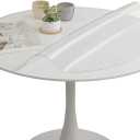 Round Clear PVC Tablecloths Waterproof Round Table Protector Anti-hot Table mat Thickness 2mm Transparent Tablecloths Dia.24Inches