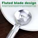 4 x 2pcs Spoon Cactus Peeler, Stainless Steel Cuchara Pelador de Nopales Multi-Function Pelador de Nopales Cactus Peeler Tool Chinese Noodle Cutter for Kitchen Gadgets Accessory