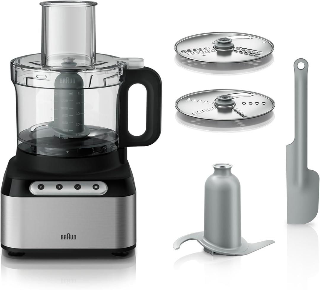 Braun FP3211SI Easy Prep 8c Food Processor,Silver