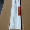 Hzuaneri Cat Litter Box Enclosure, Hidden Litter Box Furniture Cabinet, Wooden Indoor Cat House, Side End Table, Living Room, Bedroom, White and Gold CB85003G