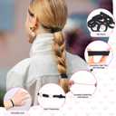Hair Ties 100 Pack No Damage, Seamless Hair Bands Elastics Hair Accessories for Curly and Thick Heavy Women Girls (Blonde)