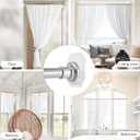 Tension Curtain Rod 43-64 Inch Adjustable, 1.1 Inch Diameter Thick Heavy Duty Silver Shower Curtain Rod, Spring Curtain Rod Stainless Steel, Shower Rod for Bathroom No Drilling, No Rust