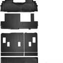 Marretoo Floor Mats for Chevy Chevrolet Suburban/GMC Yukon XL 2024-2021 Floor Mats & Cargo Liner with Backrest Mat Full Set All Weather Protection TPE for Suburban Accessories (8seat)