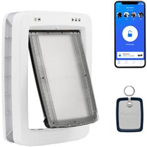 PetSafe Never Rust SmartDoor Connected Pet Door, Dog and Cat, Selective Entry and Exit, App Enabled Pet Door, Smart Device, Smartphone Controlled, Customize Schedule, Multiple Pets, Large
