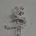 Webber CW43577 9 FT White Low Profile Flat Plug Triple Extension Cord Webber Home & Office Series, White