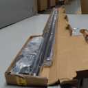 Ivilon Drapery Window Curtain Rod - End Cap Style Design 1 Inch Pole. 72 to 144 Inch Color Black