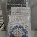 OJIA Non-Slip Stair Treads for Wooden Steps 30"x8" Indoor Stair Runner 15PCS Rubber Backed Soft Carpet Stair Treads Mat Staircase Step Treads Covers for Kids and Dogs (Blue/Gray)