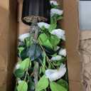 WAYNHUI Tall Artificial Lavender/Rose Topiary Ball Tree Set of 2 Pack Potted Bushes UV Resistant Potted Plants for Indoor Outdoor Home Garden (Lavender)