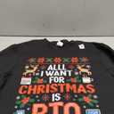 All I Want for Christmas is PTO Funny Matching Ugly Sweater Sweatshirt, M
