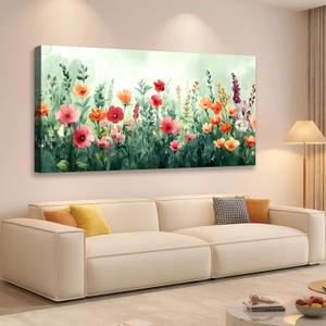 JLXART Floral Prints Wall Art Colorful Wildflower Decorative Painting Pictures for Living Room Office Home Decor,20X40inch