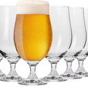 KROSNO Beer Glasses Set of 6, 16.9 oz, Harmony Collection | Drinking Glasses, IPA, Pilsner, Ale, Drinking Set, Lead-Free Crystal, Beer Stein, Dishwasher Safe