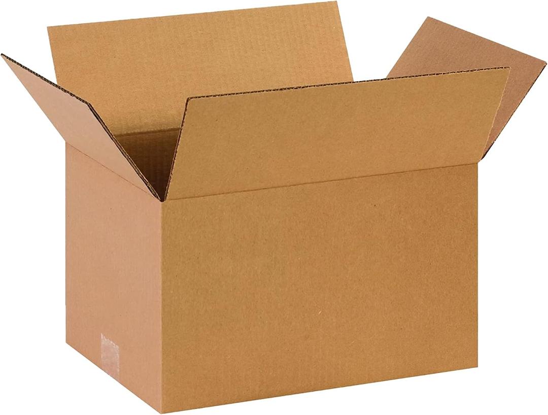Partners Brand 14x10x8 Corrugated Cardboard Boxes, 14"L x 10"W x 8"H, Pack of 25 | Shipping, Packaging, Moving, Storage Box for Business, Strong Wholesale Bulk Boxes 14x10x8