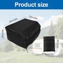 RV Integrated Snap-On Air Conditioner Cover, 32x29x16in Oxford Cloth Durable Outside Air Conditioner Protective Cover with Storage Bag Practical Accessory for RV (Black)