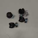 4pcs 1 Inch Swivel Caster Wheels, Black Nylon Plate Caster Wheels, Heavy Duty Swivel Plate Casters Wheel Replacement for Furniture, Cart, Cabinet, Shelf