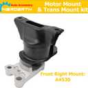 Set of 4 Engine Motor and Trans Mount Compatible with 2006-2011 Honda Civic 1.8L Automatic Transmission, Replace OE A4530 A4534 A4543 A4546