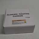 Homemory 48 Pack 3 Flameless Led Floating Candles, 200 Hour White Battery Operate Waterproof Tealights for Cylinder Vases, Centerpieces at Wedding Decor, Party, Pool