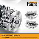 PAROD Front Disc Brake Caliper Fit for 2005-2020 Nissan Frontier, 2005-2012 Pathfinder, Xterra, 2009-2012 Suzuki Equator 4.0L V6 with Bracket,Replace#19B3123A 19B3122A