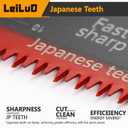 LEILUO 70mm Japanese Teeth Oscillating Saw Blade 15Pcs Extra-Long Multitool Blades Set CRV Material Fast & Clean Wood Cutting Oscillating Tool Accessories Compatible with DeWalt, Makita and More