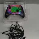 PDP Gaming REMATCH GLOW Enhanced Wired Controller: Licensed Xbox Series X|S Gamepad, Xbox One, Windows PC, Mappable Back Buttons, Audio Control, Customizable Companion App: Space Dust Glow in the Dark