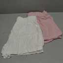WDIRARA Women's 3 Pack Linen Shorts Elastic Waist Comfy Soft Lounge Shorts, XL