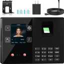 Time Clocks for Employees Small Business, Face + Fingerprint + Palm + PIN, Clock in and Out Machine for Employees, No Monthly Fee No Software Required