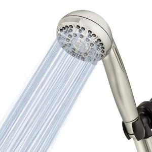 Waterpik High Pressure Hand Held Shower Head With Hose, PowerPulse Massage 6-Mode, Brushed Nickel XAS-649E
