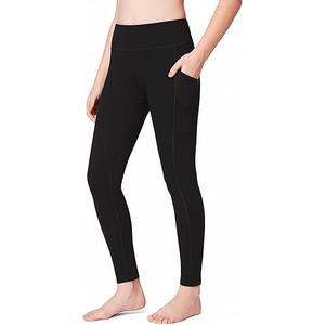 HOFISH Girls' Athletic Leggings with Pockets, Kids Dance Running Yoga Pants, Workout Active Dance Tights for Girls 2X