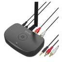 Besign BE-RCA Long Range Bluetooth Music Receiver, Wireless Audio Adapter for Wired Speakers or Home Music Streaming Stereo System, Black